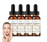 Paracress Facial Oil With Helichrysum Essential Oil, Moisturizing Skin Face Oil, Anti-Aging Hydration Essential Oil For Wrinkle Facial Serum Reduction Firming Brightening Smooth Fine Lines (4 PCS)