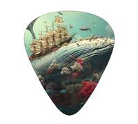 Parade of whales Printed guitar picks - three thicknesses: thin, medium and thick, suitable for electric guitar, bass and ukulele.