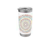 Paradiddle Variations Drum Rudiment Spiral RLRR LRLL Drummer Stainless Steel Insulated Tumbler