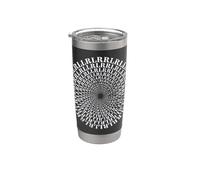 Paradiddle Variations Drum Rudiment Spiral RLRR LRLL Drummer Stainless Steel Insulated Tumbler