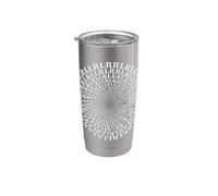 Paradiddle Variations Drum Rudiment Spiral RLRR LRLL Drummer Stainless Steel Insulated Tumbler