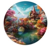 Paradise 1000 Piece Circular Jigsaw Creative Seeking A Challenging And Relaxing Activity Games for Adults And Kids 1000pcs (67.5x67.5cm)
