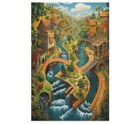 Paradise 1000 Piece Jigsaw Puzzle- Brain Teaser Game for Adults & Children - Educational Activities Wooden Jigsaws （78×53cm）