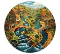Paradise 1000 Piece Science Fiction Jigsaw Puzzle For Adults Family Challenge Toys Stress Relief Puzzle Exercise The Memory of The Brain for Men, Women, Elders, Seniors 1000pcs (67.5x67.5cm)