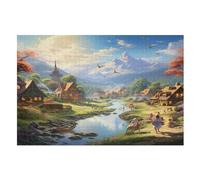 Paradise 1000 Piece Wooden Jigsaw Puzzles for Adults Puzzle Learning Educational Toys Family Games for Kids Jigsaws （75×50cm）