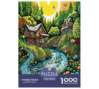 Paradise 1000 Pieces Portable Jigsaw Puzzle Age 3+ Cool Collage Effect, Fun Details, Educational, Challenging 70x50cm/1000pcs