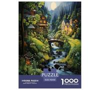Paradise 1000 Pieces Portable Jigsaw Puzzle for Adults Quirky, Abstract Design, Fun Details, Educational, Challenging Puzzle Games 70x50cm/1000pcs