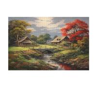 Paradise 1000 Pieces Wooden Jigsaw Puzzle for Adults Puzzles Brain Exercise Challenge High Difficulty Game for Kids （75×50cm）
