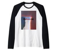 Paradise Aesthetic Retro Lo-Fi Glitch Dreamcore Art Raglan Baseball Tee