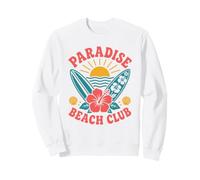 Paradise Beach Club Tropical Surf Summer Vacation Retro Sweatshirt