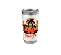 Paradise Beach Cozumel Mexico Stainless Steel Insulated Tumbler