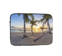 Paradise Beach Palm Trees Laptop Case Sleeve Water-Resistant Slim & Portable Shockproof Protective Cover For 10", 12", 13", 15", And 17" Laptops Bag Sleeve & Notebook Computer Pocket Case