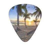 Paradise Beach Palm Trees Stolmx Guitar Pick Set - Full Print Design, 3 Thicknesses Available