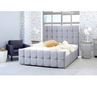 PARADISE BEDS LTD Dream Aura Double Bed Set in Light Grey PARADISE BEDS LTD Light Grey Double
