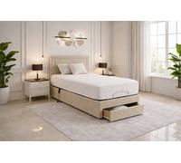 PARADISE BEDS LTD Emma Storage Electric Adjustable Mobility Bed with Mattress in Beige | Size: King PARADISE BEDS LTD Beige King