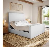 PARADISE BEDS LTD Ortho Lift Electric Adjustable Bed Set With Mattress & Headboard in Silver | Size: Single PARADISE BEDS LTD Silver Single