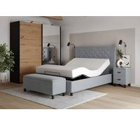 PARADISE BEDS LTD Sleep Balance Electric Adjustable Bed Set in Grey | Size: King PARADISE BEDS LTD Grey King