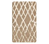 Paradise Door Mat - Soft, Machine Washable Dirt Trapper Rug - Rubber Backed Floor Mat -Heavy Duty Non Slip Doormats, Super Absorbent Front Door Mat, Entrance Rug (Beige, 80x120)