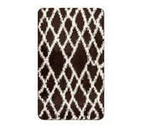 Paradise Door Mat - Soft, Machine Washable Dirt Trapper Rug - Rubber Backed Floor Mat -Heavy Duty Non Slip Doormats, Super Absorbent Front Door Mat, Entrance Rug (Dark Brown, 60x110)