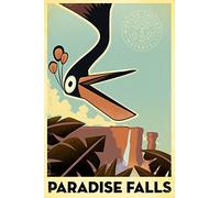 Paradise Falls Classic Poster Print Wall Art Image Home Decor Artworks in Different Sizes