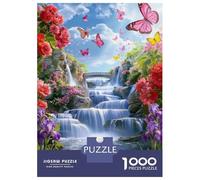 Paradise Falls Jigsaw Puzzles for Adults Kids Puzzles 1000 Pieces Brain Challenge for Adults Gifts 52x38cm/1000pcs