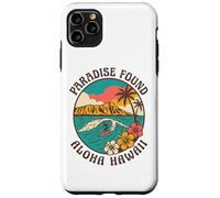 Paradise Found Aloha Hawaii Surf Wave Tropical Island Sunset Case for iPhone 11 Pro Max