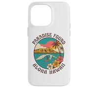Paradise Found Aloha Hawaii Surf Wave Tropical Island Sunset Case for iPhone 14 Pro Max