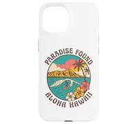 Paradise Found Aloha Hawaii Surf Wave Tropical Island Sunset Case for iPhone 15