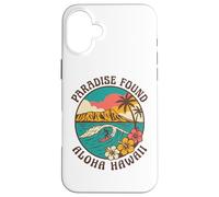 Paradise Found Aloha Hawaii Surf Wave Tropical Island Sunset Case for iPhone 16 Plus