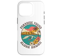 Paradise Found Aloha Hawaii Surf Wave Tropical Island Sunset Case for iPhone 16 Pro