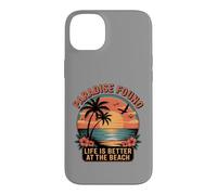 Paradise Found Life Is Better At The Beach Retro Sunset Case for iPhone 14 Plus