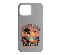 Paradise Found Life Is Better At The Beach Retro Sunset Case for iPhone 16 Pro Max