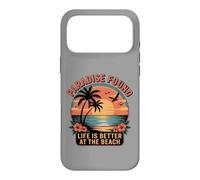 Paradise Found Life Is Better At The Beach Retro Sunset Case for iPhone 17 Pro Max