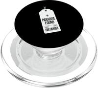 Paradise Found Luggage Tag Travel Vacation Graphic Design PopSockets PopGrip for MagSafe