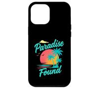 Paradise Found Vintage Sunset Beach Fun Tropical Vacation Case for iPhone 12 Pro Max