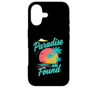 Paradise Found Vintage Sunset Beach Fun Tropical Vacation Case for iPhone 17