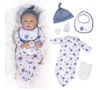 Paradise Galleries® Realistic Reborn Baby Doll, Mayra Garza - Sculptor and Artist Designer Doll Collection, 18" with Accessories Special Birthday Gift, Ages 3+ - My Sleepy Star