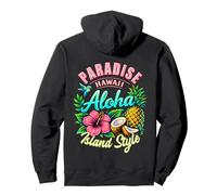 Paradise Hawaii Aloha Tropical Island Style Fruits Tee Pullover Hoodie