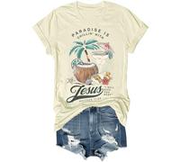 Paradise is Chillin'With Jesus I Will Give You Rest Jesus Shirt Funny Christian Beach T-Shirt Unisex