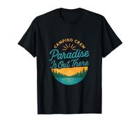 Paradise is Out There Camping Crew Lake Graphic T-Shirt