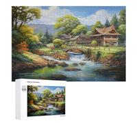 Paradise Jigsaw Puzzles 1000 Pieces for Adults Kids Woodiness Puzzle Educational Games Home Decoration （75×50cm）