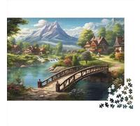 Paradise Jigsaw Puzzles Puzzle for Adults Kids. 1000 Piece River Impossible Challenge Toy Educational Games Home Decoration for Adults& Kids Age 14 Years Up 1000pcs (75x50cm)