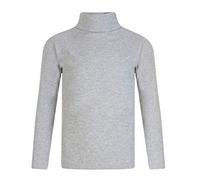 Paradise Kids Boys Girls Polo Neck Ribbed Jumper TOP Turtle ROLL Neck (Grey 12Y)