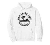 Paradise Life Diamondhead Palm Tree Honolulu Hawaii Pullover Hoodie