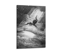 Paradise Lost by Gustave Dore Art Poster Canvas Room Aesthetic Wall Art Prints Home Modern Decor 12x18inch(30x45cm)
