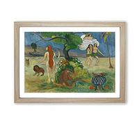 Paradise Lost by Paul Gauguin Framed Print | A2 Oak Framed Wall Art | Ready to Hang | Modern Nature Picture | Living Room Bedroom Lounge Office