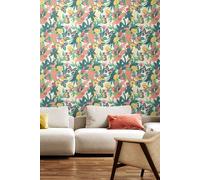 Paradise Matt Wallpaper Hoopla Walls Jade One Size