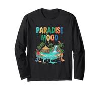 Paradise Mood Tropical Island Summer Vibes Long Sleeve T-Shirt