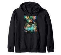 Paradise Mood Tropical Island Summer Vibes Zip Hoodie