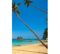 Paradise Notebook - 200 lined pages 6x9" Palm Tree Desert Island Journal or Diary Gift